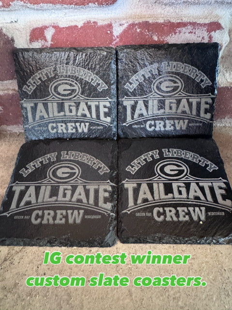 Custom Laser Engraved Coasters