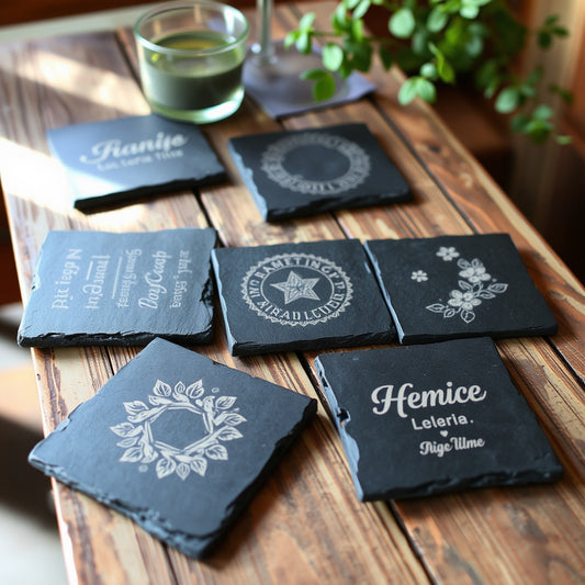 Custom Laser Engraved Coasters