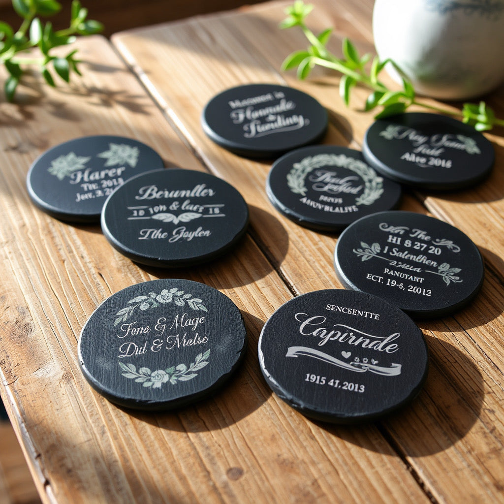Custom Laser Engraved Coasters